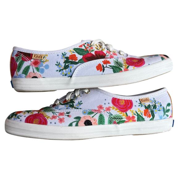 Keds x Rifle Paper Co. Garden Party Floral Shoes Sz 7.5 - Picture 3 of 5